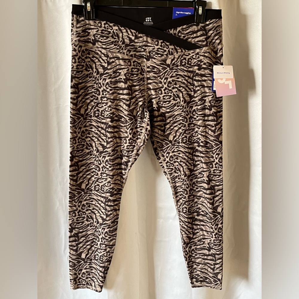 JoyLab Women's High-Rise Crossover Waistband 7/8 Leggings